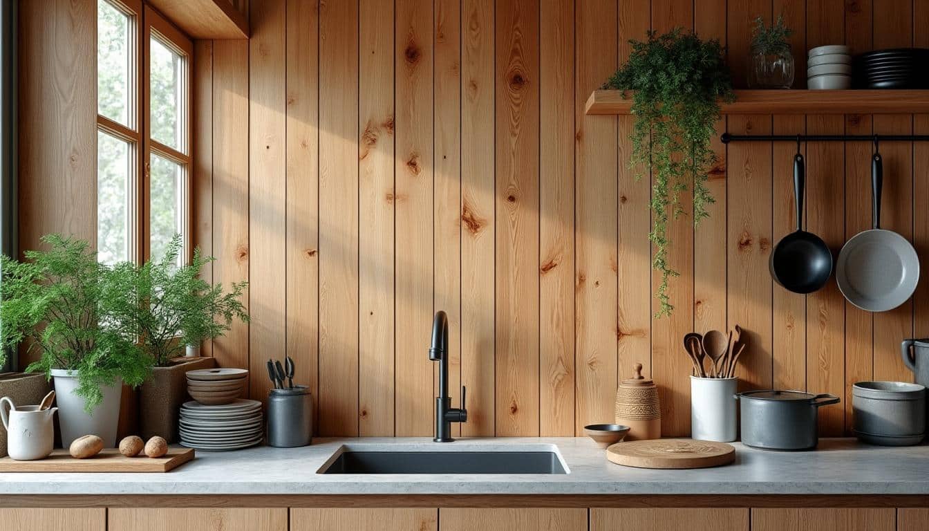 Protéger le lambris mural dans une cuisine humide