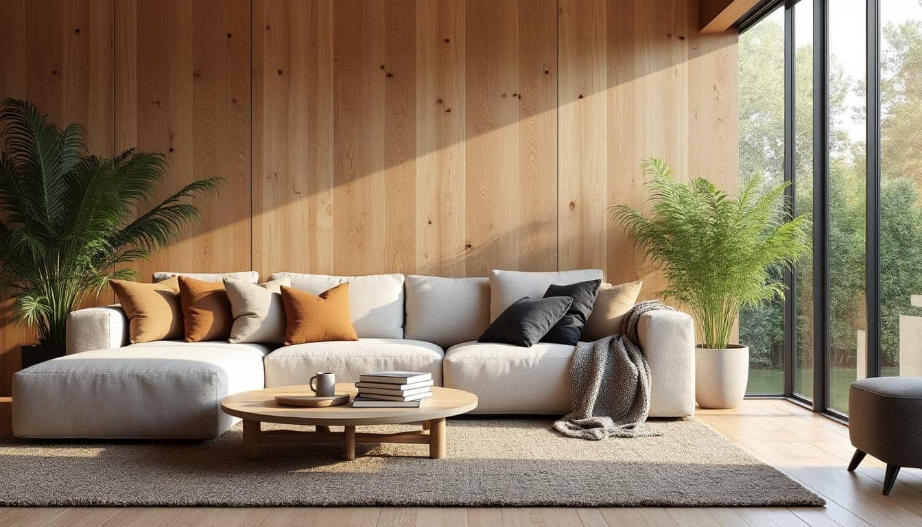 Idées pour un lambris mural dans un salon moderne