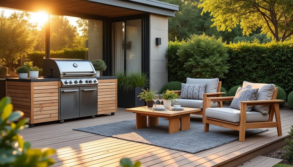 Intégrer un barbecue à votre mobilier de terrasse extérieur
