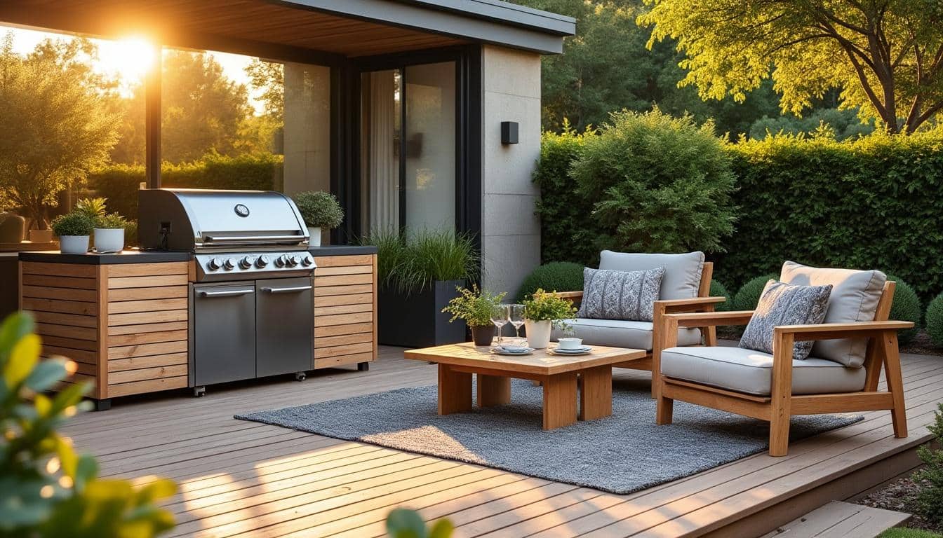 Intégrer un barbecue à votre mobilier de terrasse extérieur