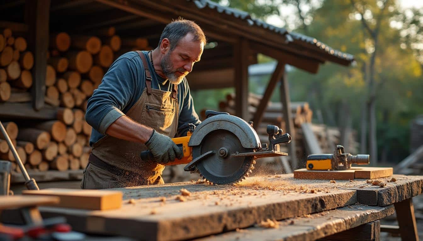 Illustration: Comprendre l’utilité et le fonctionnement de la scie circulaire à bûches