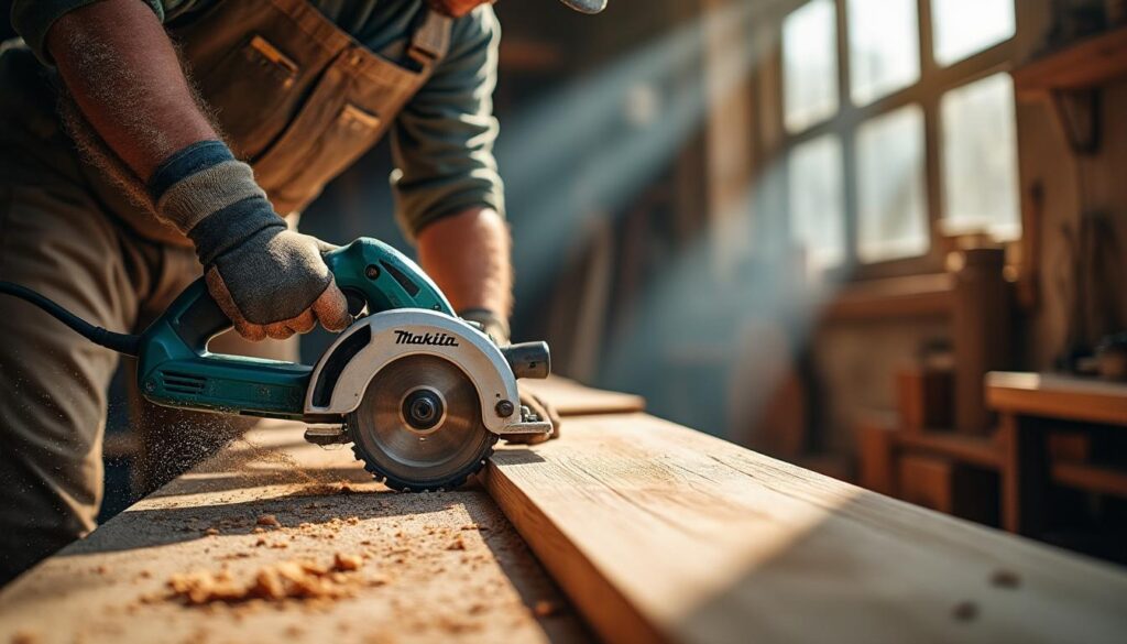 Scie circulaire Makita plongeante : précision et sécurité assurées