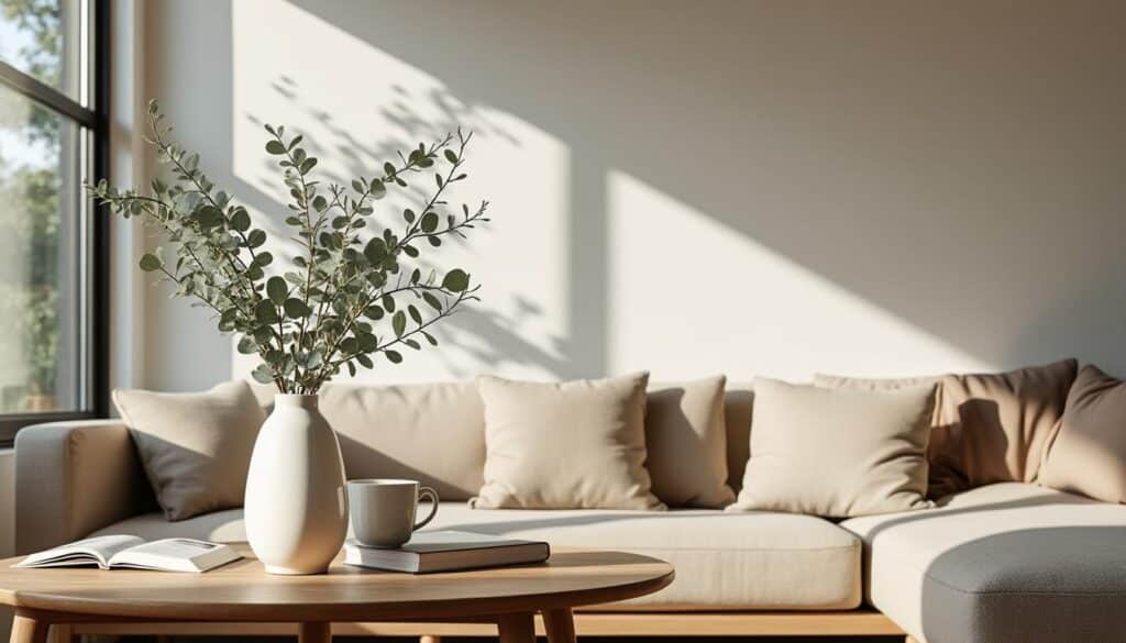 Utiliser un vase au style minimaliste pour décorer le salon