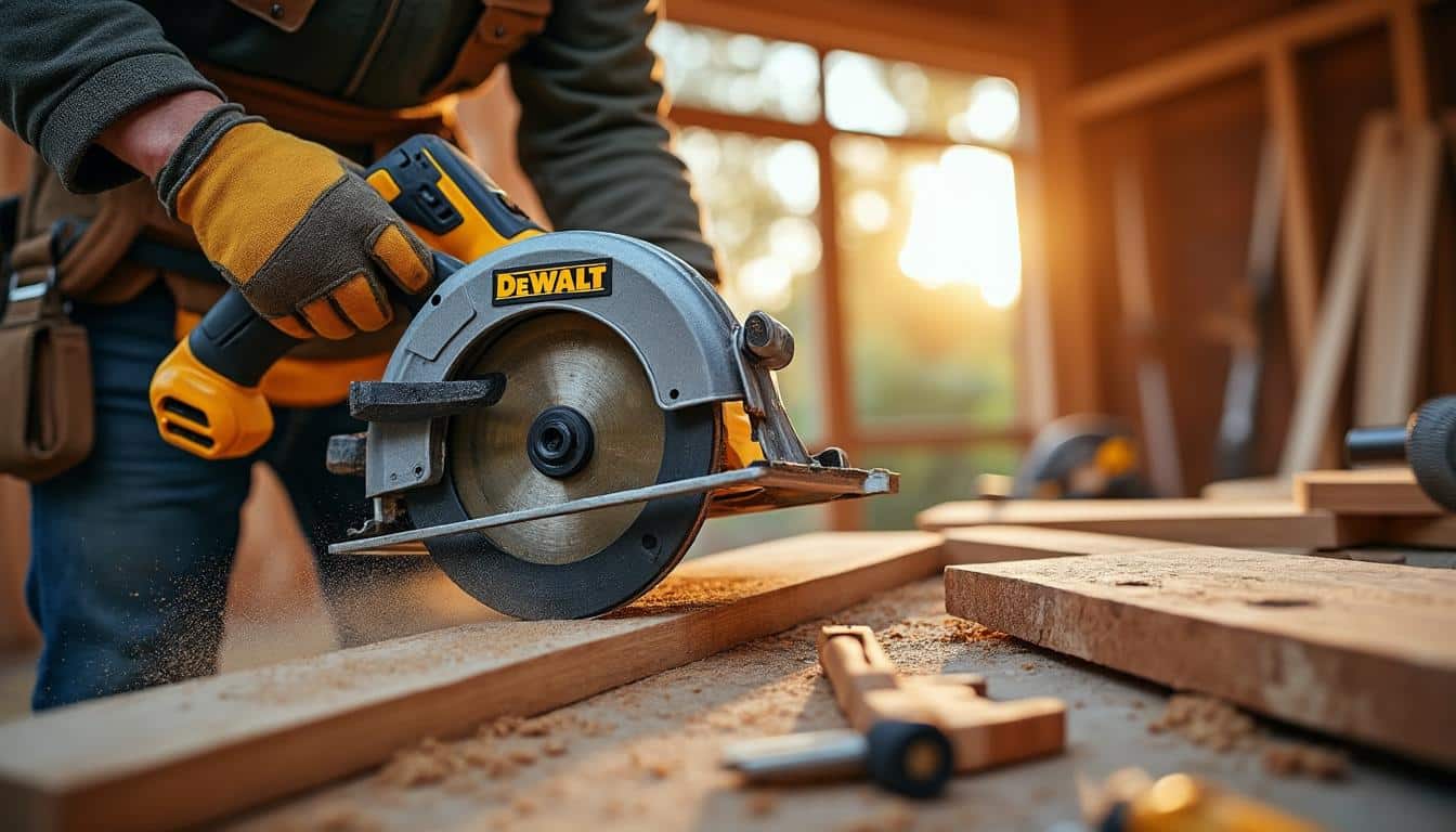 Illustration: Pourquoi opter pour la scie circulaire Dewalt 18V dans vos projets ?