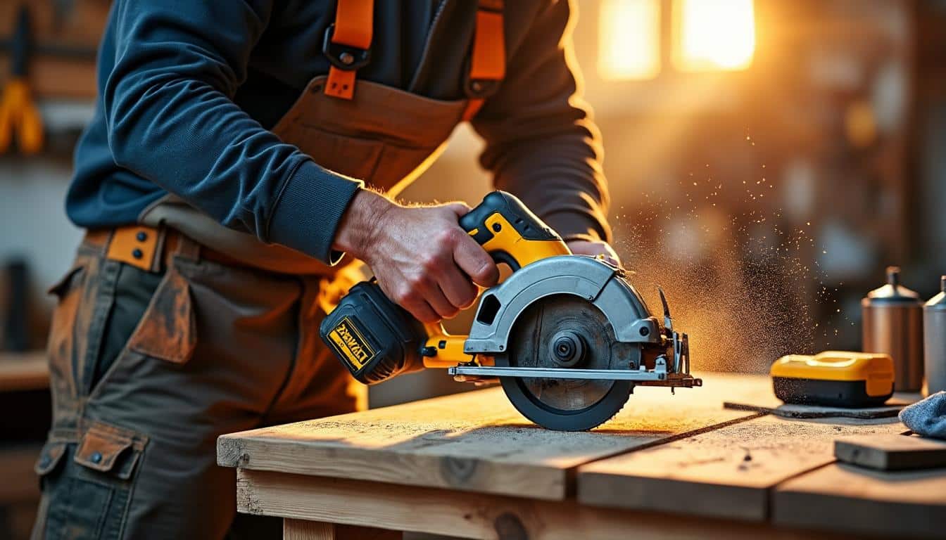 Illustration: Comment utiliser et entretenir efficacement votre scie circulaire Dewalt 18V ?