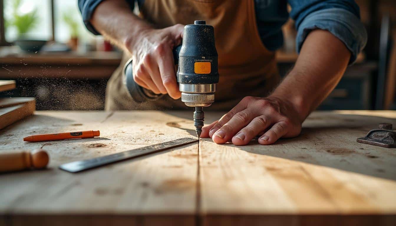Illustration: Les techniques pour réaliser une rainure : focus sur la perceuse parmi les méthodes