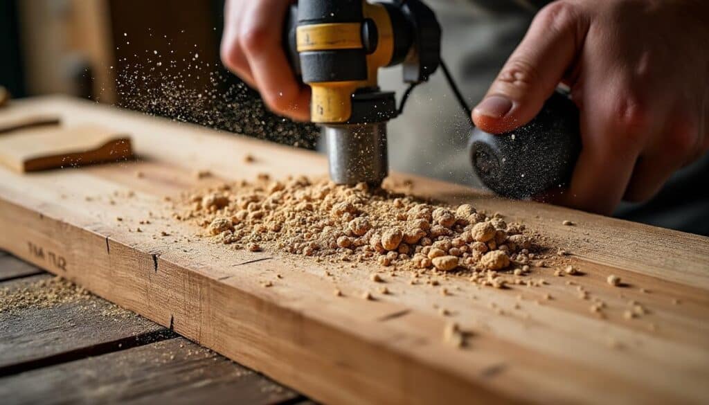 Faire une rainure dans le bois avec une perceuse : guide complet