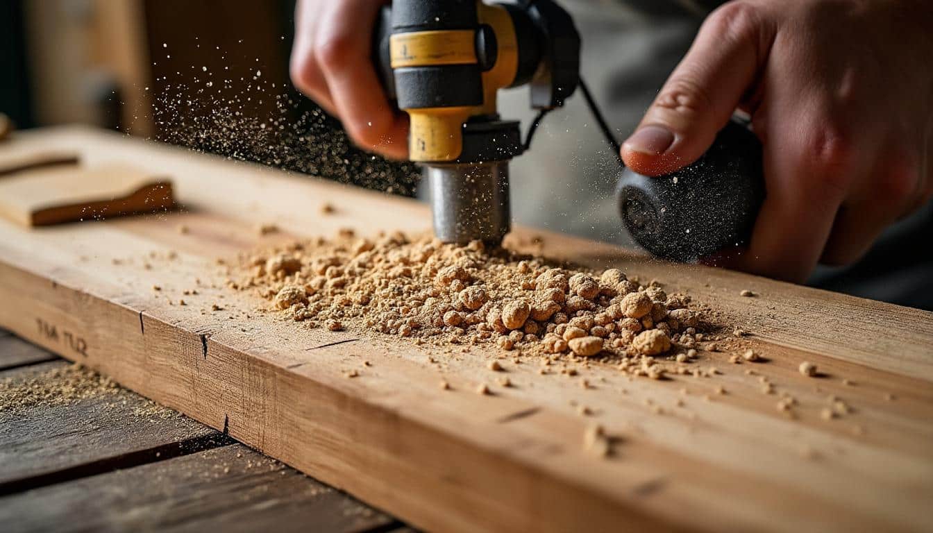 Faire une rainure dans le bois avec une perceuse : guide complet