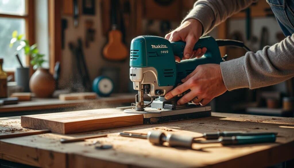 Scie à ruban Makita LB1200F : précision et puissance pour vos découpes