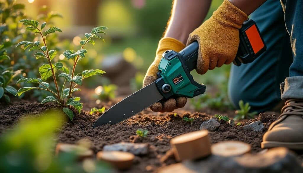 Scie de jardin à batterie : puissance et liberté sans fil