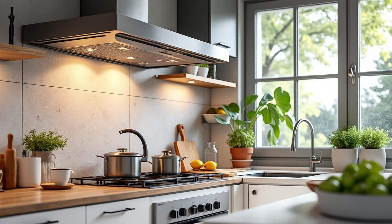 Illustration: Redécouvrir les hottes murales décoratives : modèles et styles pour une cuisine unique