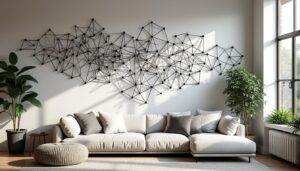Décoration murale en fer noir : élégance et robustesse pour votre intérieur