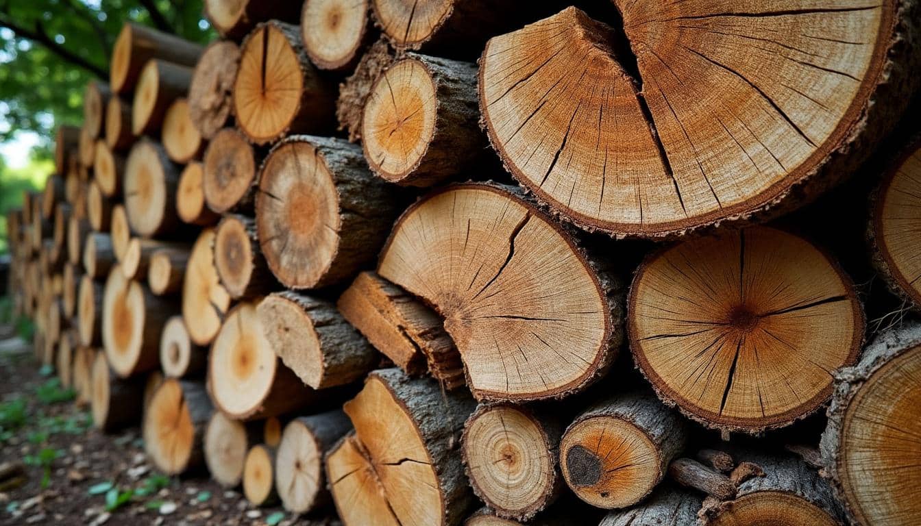 Illustration: Comprendre le rôle du temps de séchage pour le bois de chauffage en châtaignier
