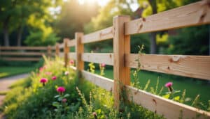 Ganivelle de clôture en bois : charme rustique et durabilité